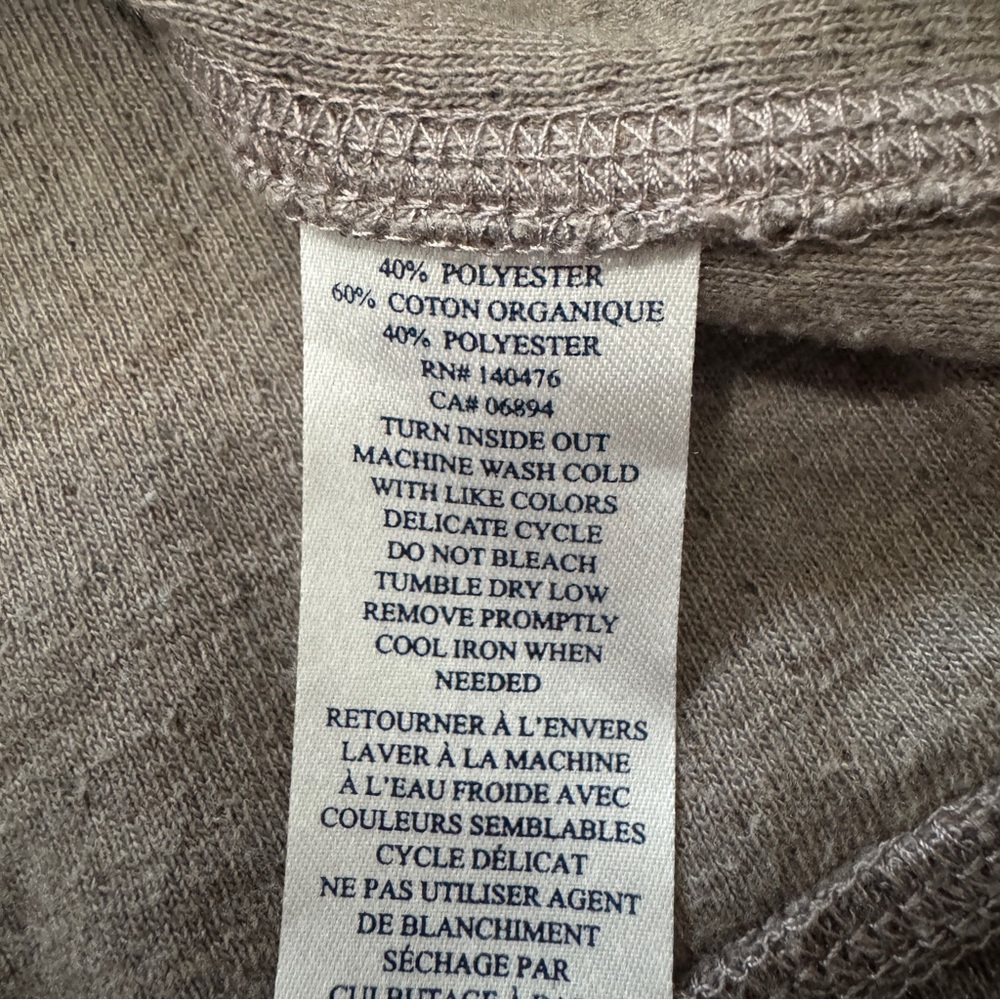 Faherty Large Brown 1/4 Zip Pullover Sweater ~ Cl… - image 7